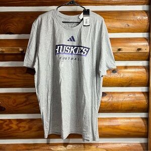 Adidas Gray Huskies Football Tee XXL‎
